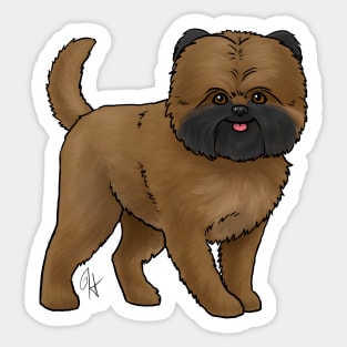 Dog - Affenpinscher - Belge Sticker